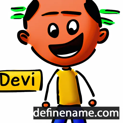 cartoon of the name Dev