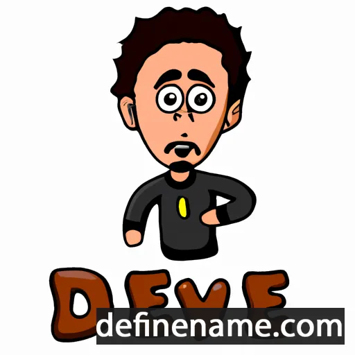 cartoon of the name Dev