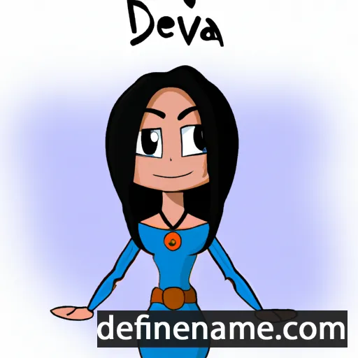 cartoon of the name Deva