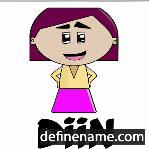 cartoon of the name Dian