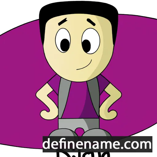 cartoon of the name Dilan