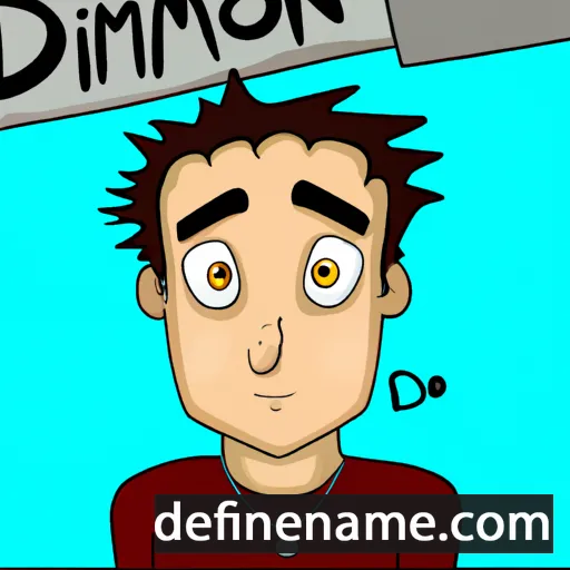 cartoon of the name Dimon