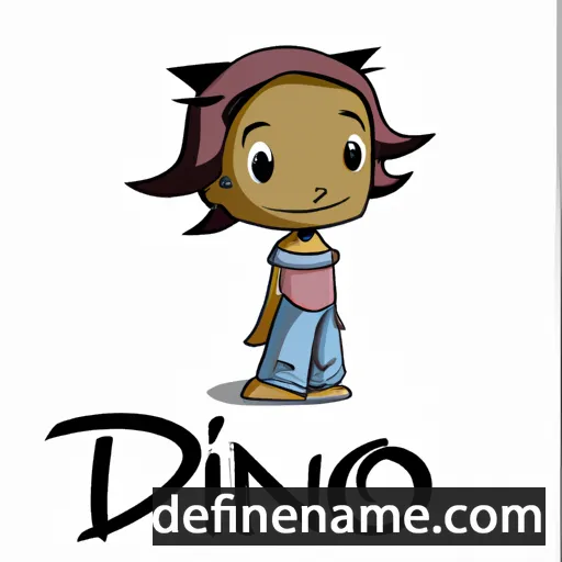 cartoon of the name Dineo