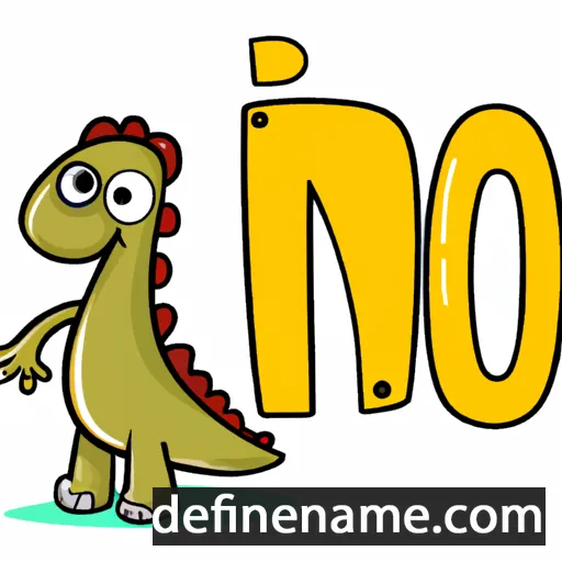 cartoon of the name Dino