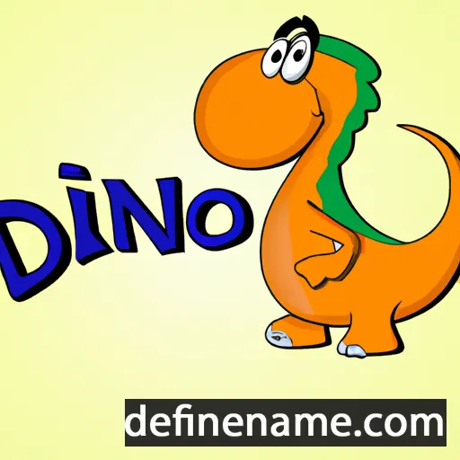 cartoon of the name Dino