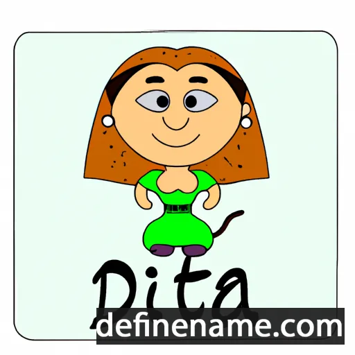 cartoon of the name Dita