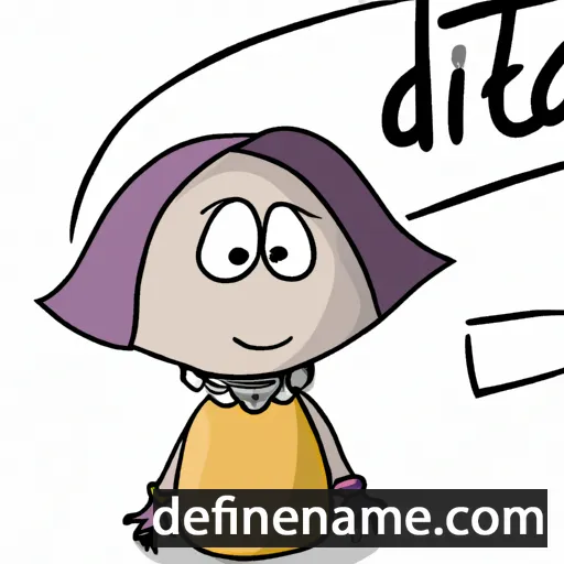 cartoon of the name Dita