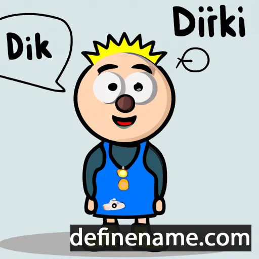 Diðrik cartoon