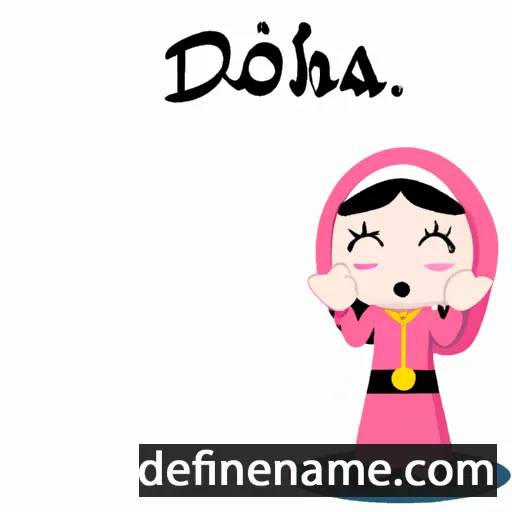 Doa'a cartoon