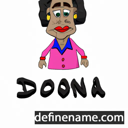 cartoon of the name Dona