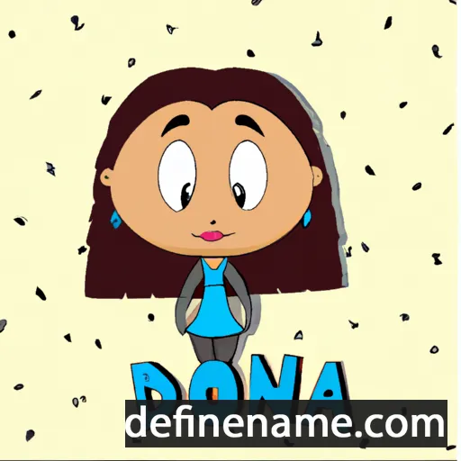 cartoon of the name Dona