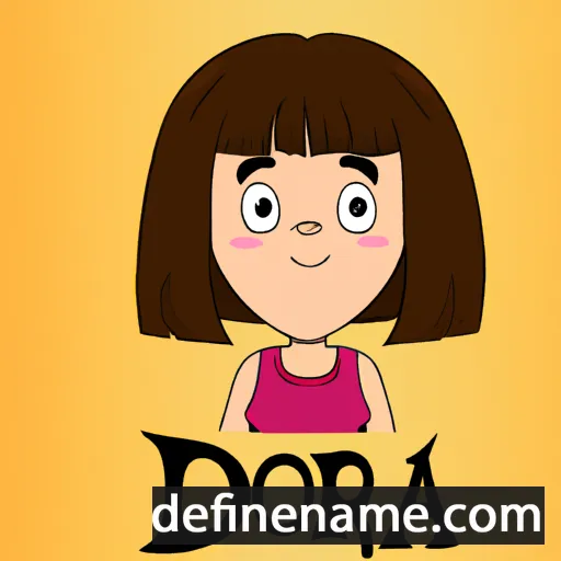 cartoon of the name Dora