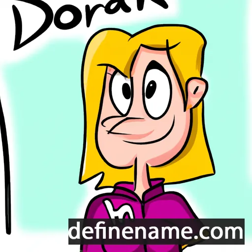 cartoon of the name Dorien