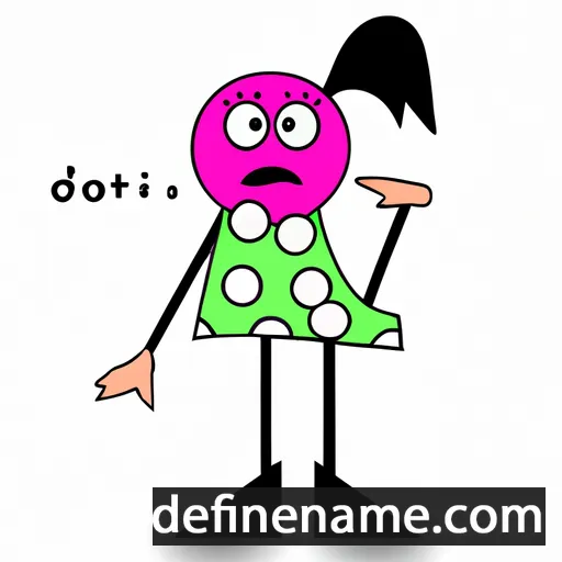 cartoon of the name Dot