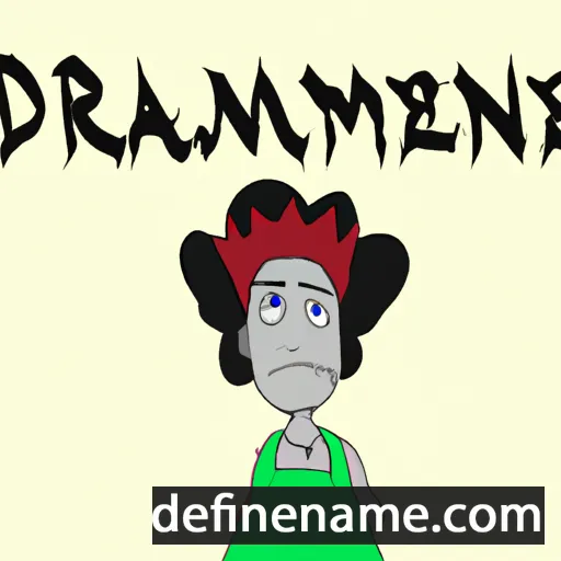 Dramaine cartoon