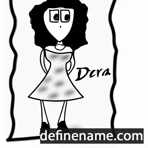 cartoon of the name Drea