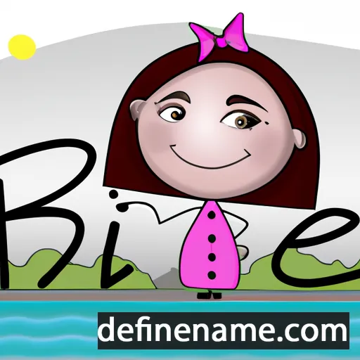 cartoon of the name Drina