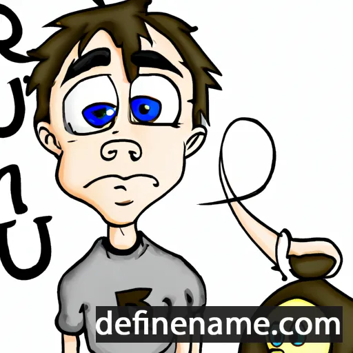 cartoon of the name Dru