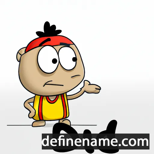 cartoon of the name Dudi