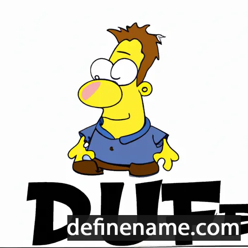 cartoon of the name Duff