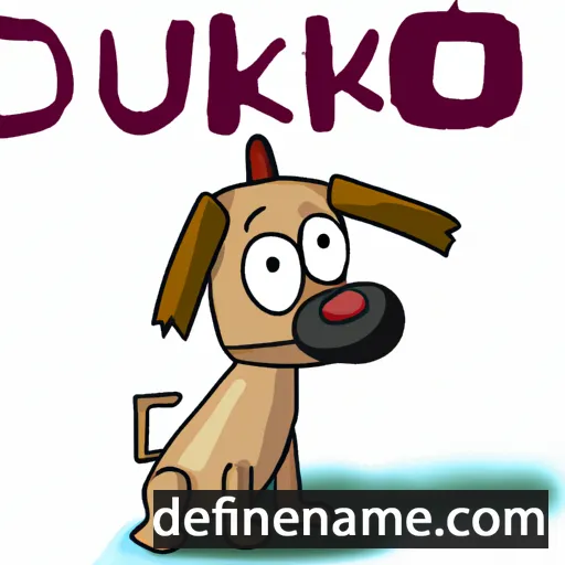 cartoon of the name Duko