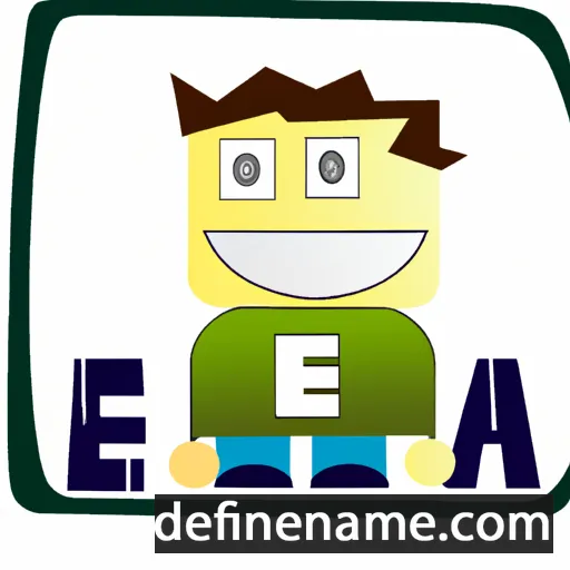 cartoon of the name Ea