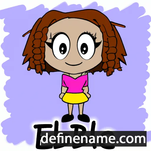 cartoon of the name Ebbie