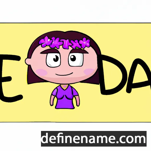 cartoon of the name Eda