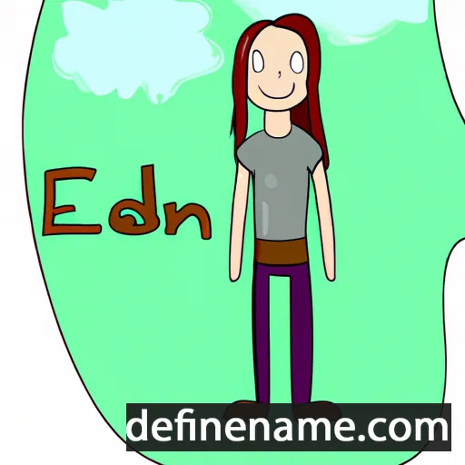 cartoon of the name Eden