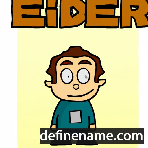 cartoon of the name Eder