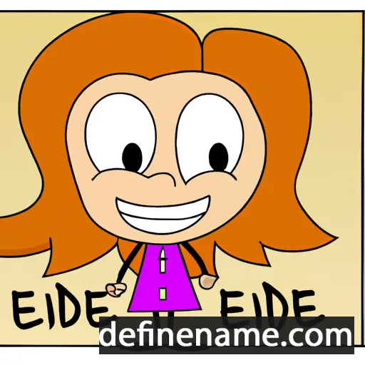 cartoon of the name Edie