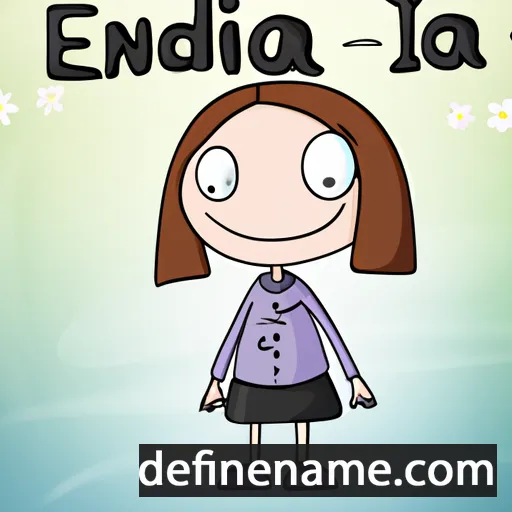 cartoon of the name Edina