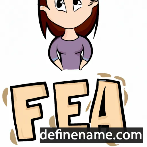 cartoon of the name Efa