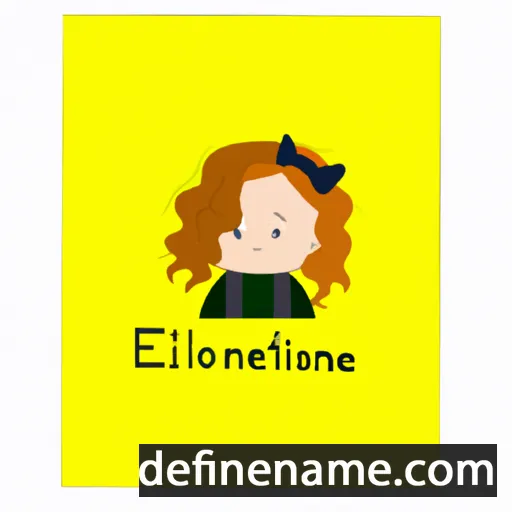 Éléontine cartoon