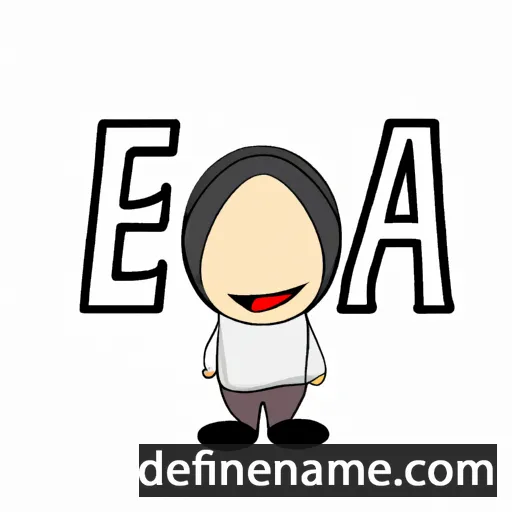 cartoon of the name Eha