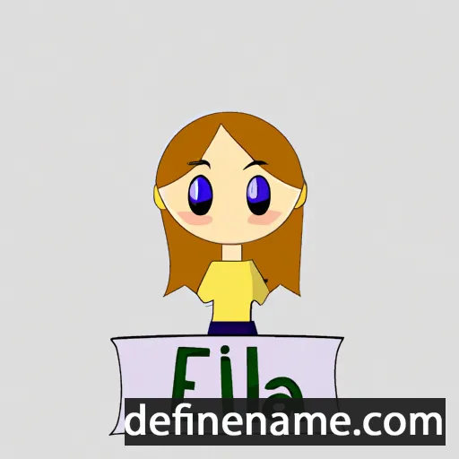 cartoon of the name Eila