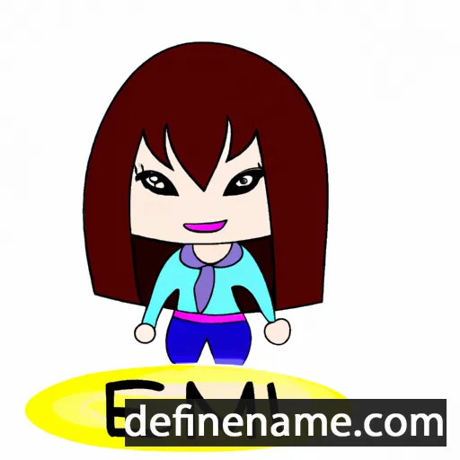 cartoon of the name Eimi