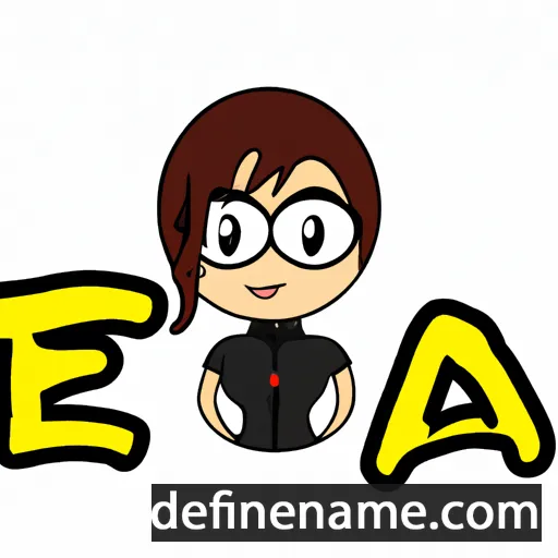 cartoon of the name Eja