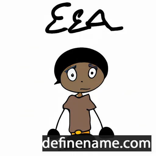 cartoon of the name Eja