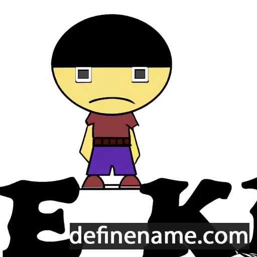 cartoon of the name Eki