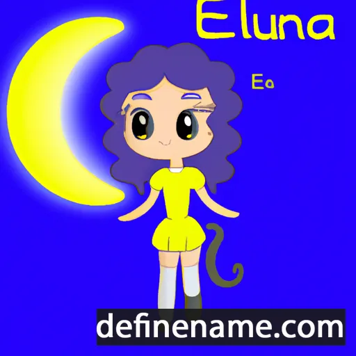 Elaluna cartoon