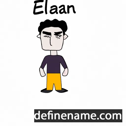 cartoon of the name Elan