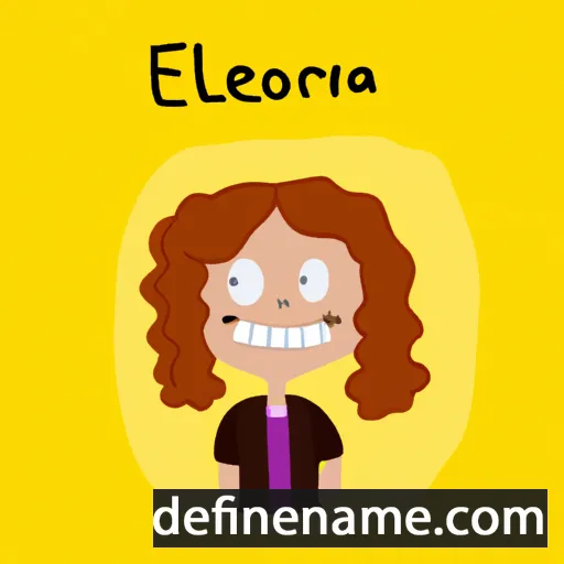 cartoon of the name Elanora