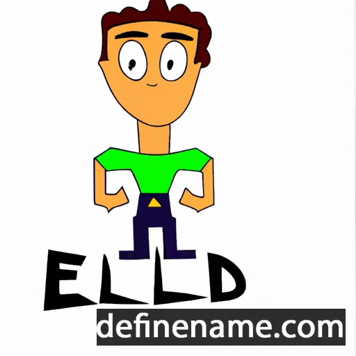 cartoon of the name Eldin