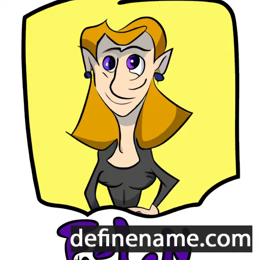 cartoon of the name Elen