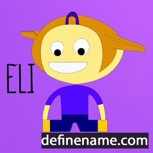 cartoon of the name Eli