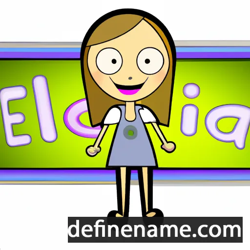 cartoon of the name Elica