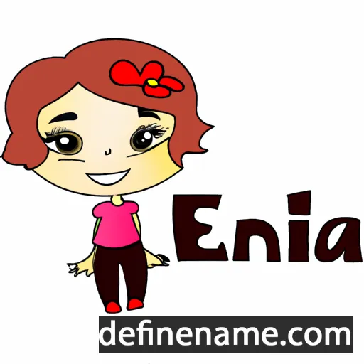 cartoon of the name Elina