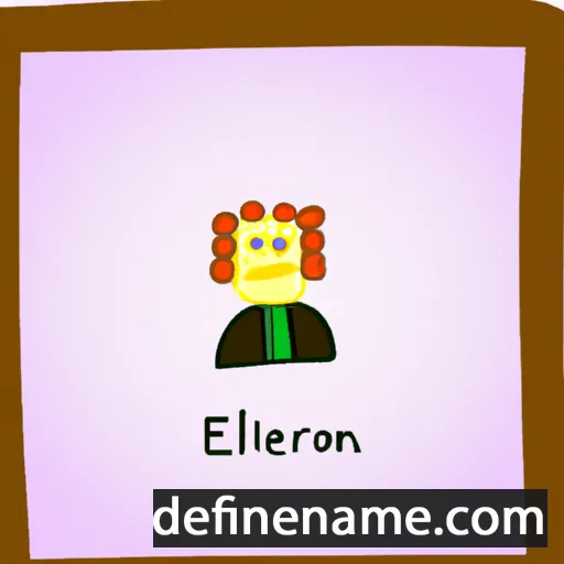 cartoon of the name Elinor