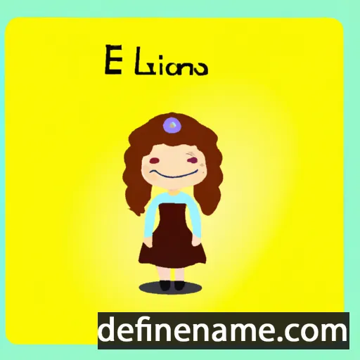 Elisana cartoon